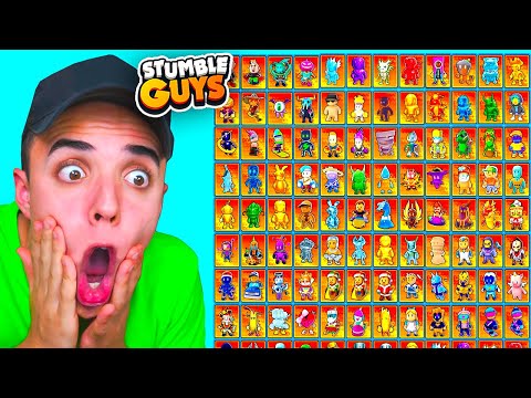 JUGANDO con TODAS las SKINS ESPECIALES de STUMBLE GUYS! (117 SKINS)