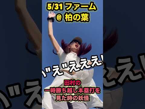 5/31 @柏の葉でのカープvsロッテ 交流戦で田村が放った一時勝ち越し本塁打で喜ぶ妖怪!! #広島東洋カープ #プロ野球ニュース #田村俊介