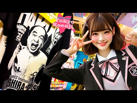 Tokyo Koenji🐶Rain night♪💖4K non-stop 1 hour