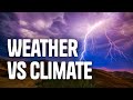 Differentiating Weather and Climate