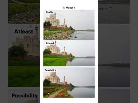 Yamuna besides Taj mahal - Pollution free river front