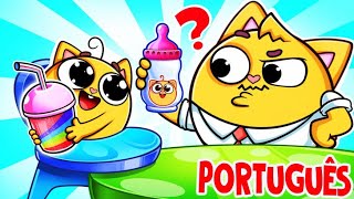 Canção de Alimentação com Mamadeira 👶 | Canções Infantis 🐱🐨🐰🦁 Baby Zoo