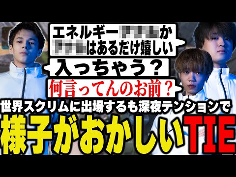 【スクリム】世界スクリムに出場するも、深夜テンションでおかしくなるTIEメンバー【Ftyan/UmichanLoveti/Peace/TIE】