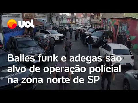 Bailes funk e adegas suspeitos de serem financiados pelo crime organizado são alvo de operação da PM