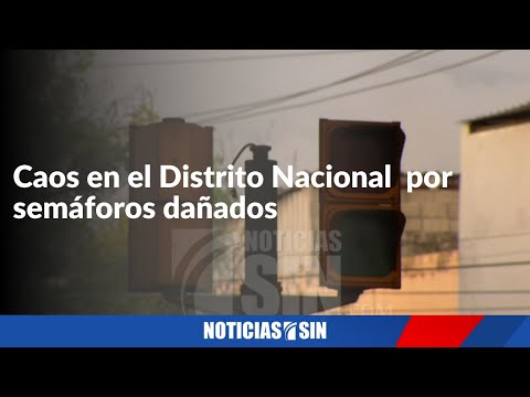 Caos en el Distrito Nacional  por semáforos dañados