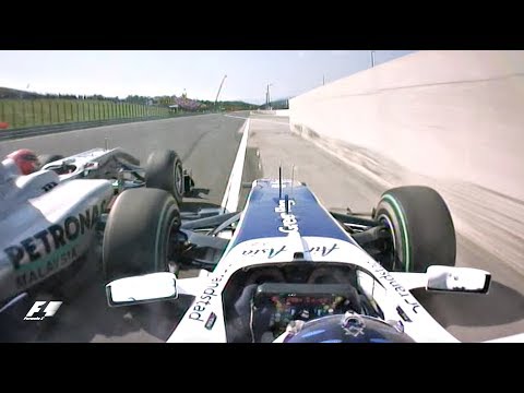 Schumacher Squeezes Barrichello | 2010 Hungarian Grand Prix