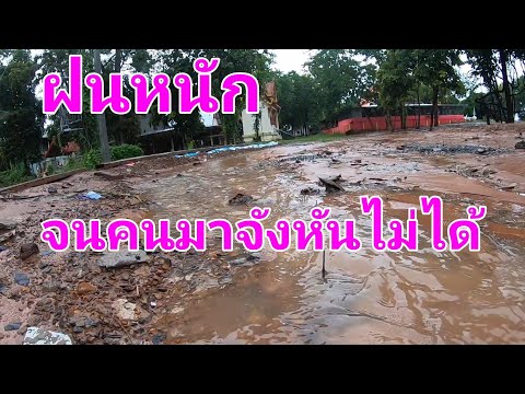 ฝนหนักมากจนคนมาจั่งหันไม่ได้