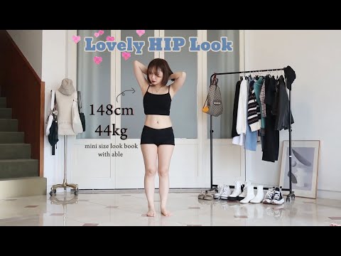 ENG/JPN) 키 148CM 단발머리도 러블리힙합스타일🦋💕 입을수 있어요 🤘🏻 l 에이블리 제품으로 코디해봤어요 ! !ㅣ [유료광고포함] 영기tv