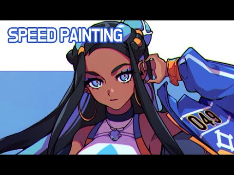 [Speed Painting] 포켓몬 야청 테크웨어 버전 | Techwear Ver. Pokemon Nessa Fanart