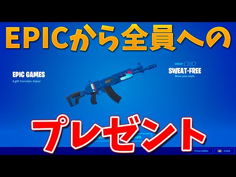 EPICからダウンタイムお詫びの無料報酬が来た!!【フォートナイト】