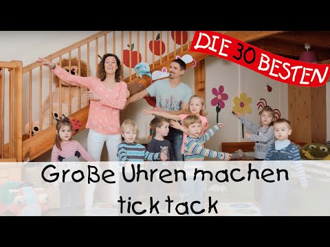 🌺 Große Uhren machen tick tack - Singen, Tanzen und Bewegen || Kinderlieder