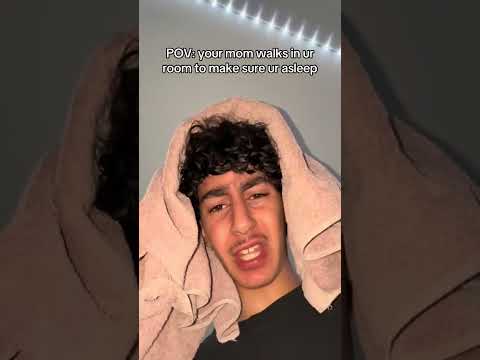 when ur mom checks if ur asleep😂😂