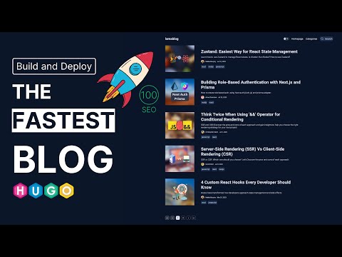 Build the Fastest Blog Website with Markdown Content | Hugo Static Site Generation Tutorial