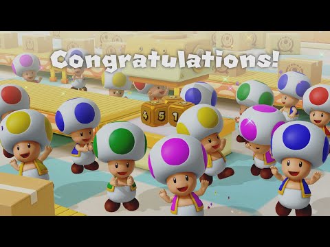 ALL LEVELS: FULL PLAYTHROUGH - Toad's Item Factory!! Super Mario Party Jamboree (2 Players)