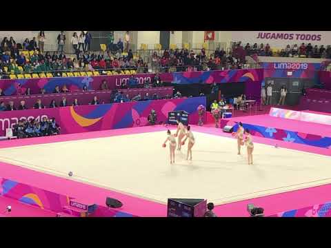 Venezuela en Final Gimnasia Rítmica con 5 Pelotas -Panamericanos 2019