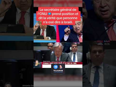 Le secrétaire général de l' #ONU dénonce #Israël #palestine #freepalestine #gaza #guerre