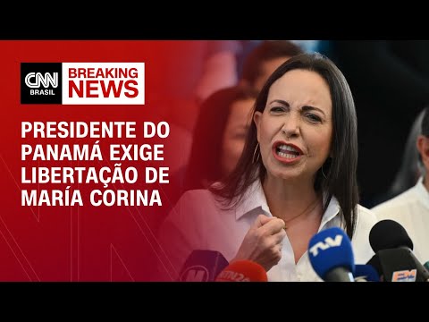 Presidente do Panamá exige libertação de María Corina | CNN 360º