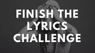 FINISH THE LYRICS CHALLENGE│halsey's place