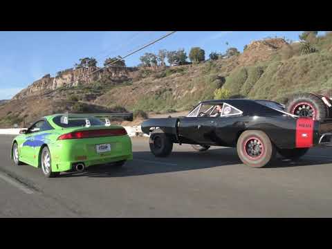 One Last Ride - Paul Walker Mitsubishi Eclipse vs screen used Vin Diesel Offroad Charger