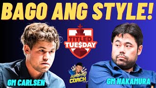 NAGSACRIFICE SI NAKA KAY MAGNUS! Carlsen vs Nakamura! Titled Tuesday
