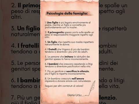 Psicologia della famiglia ✨