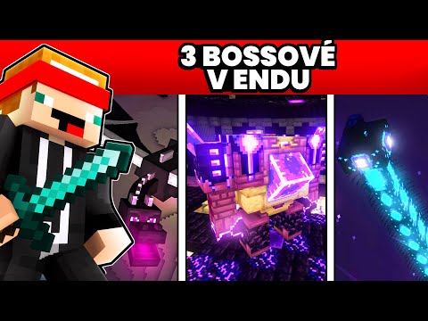 3 BOSSové v ENDU na MAJNR Skyblock 🏝️