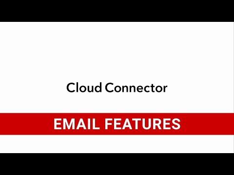 Canon Cloud Connector - Email Features