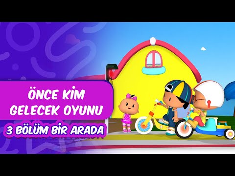 Pepee - Önce Kim Gelecek Oyunu 🚲👦🏻 Leliko ve Pisi İle 3 Bölüm Bir Arada | Düşyeri