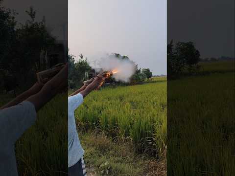 Home Made Diwali Gun 💥 | Desi Jugaad Experiment | Diwali Special 2025 #Shorts #DiwaliSpecial