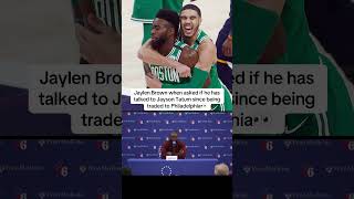 Jayson Brown still talking to Jayson Tatum ? #nba #shorts