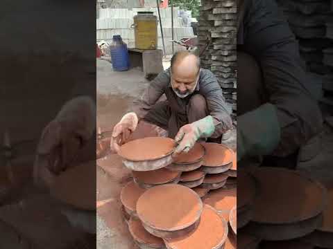 Stylish Round Shape Tiles Making #shorts
