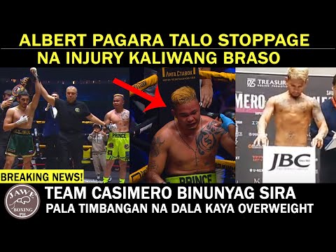 BREAKING NEWS: Albert Pagara Talo Sa Russia Via Stoppage, Team Casimero Sahilan Bat Nag  Overweight