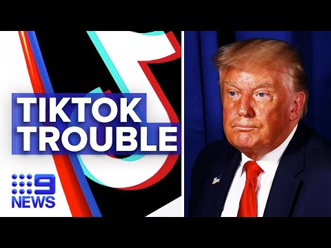 TikTok users backlash over Trump announcing ban | 9 News Australia