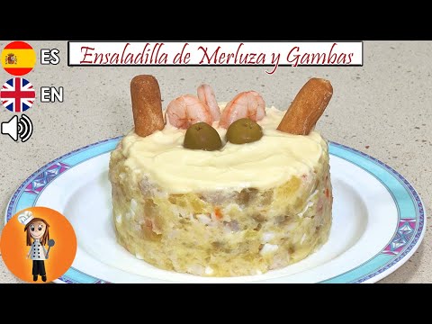 Ensaladilla de Merluza y Gambas | Receta de Cocina en Familia