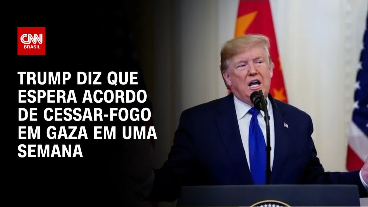 Donald Trump diz que espera acordo de cessar fogo na Faixa de Gaza em uma semana | CNN NOVO DIA