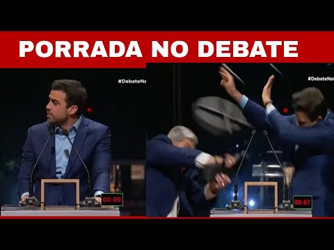 Datena agride Marçal durante debate da tv cultura