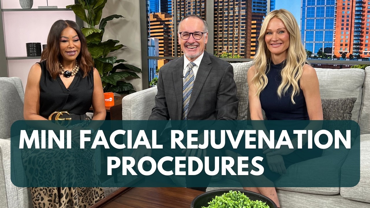 Mini facial rejuvenation procedures discussion on set.