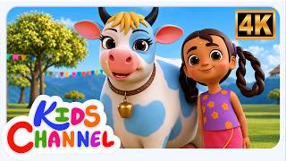 Gaiya Meri Gaiya Song, गैया मेरी गैया, Ek Mota Hathi + Cartoon Nursery Rhymes and Songs for Kids