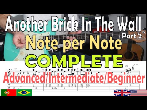 Another Brick In The Wall, Guitar Lesson, Tabs, How to play, Tutorial, Note per Note, All Levels