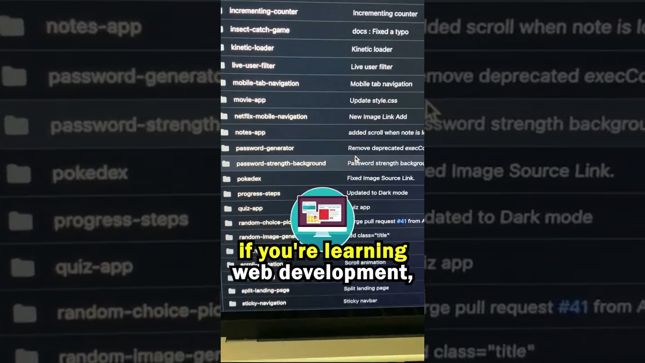 Best GitHub resource if you are learning Web development 🤯🤯 #shorts #webdevelopment