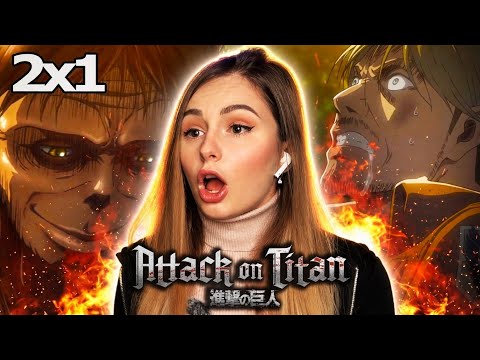 BEAST TITAN!? NON-ANIME FAN Reacts to ATTACK ON TITAN S2 Episode 1 | ANIME REACTION