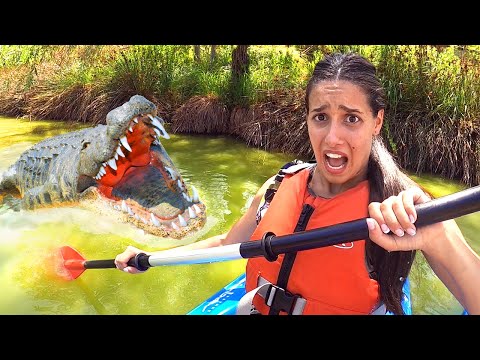 SCHERZO A REBBY - COCCODRILLO NEL LAGO!!