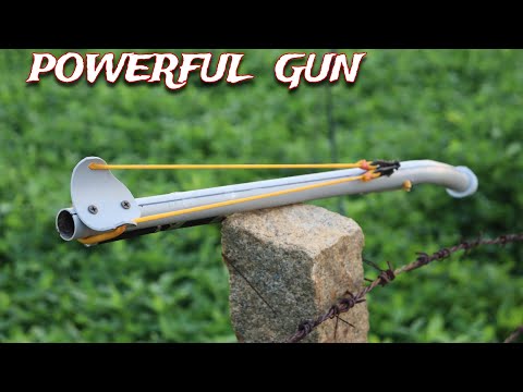 How to Make Powerful gun in pvc pipe_ crazy creation