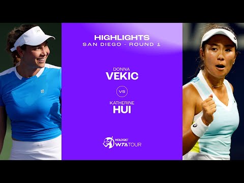 Donna Vekic vs. Katherine Hui  | 2024 San Diego First Round | WTA Match Highlights