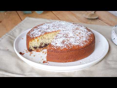 Gâteau noix de coco et pépites de chocolat