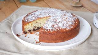 Gâteau noix de coco et pépites de chocolat