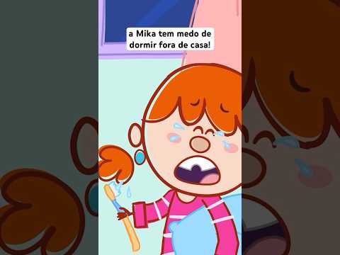 a Mika tem medo de dormir fora de casa!