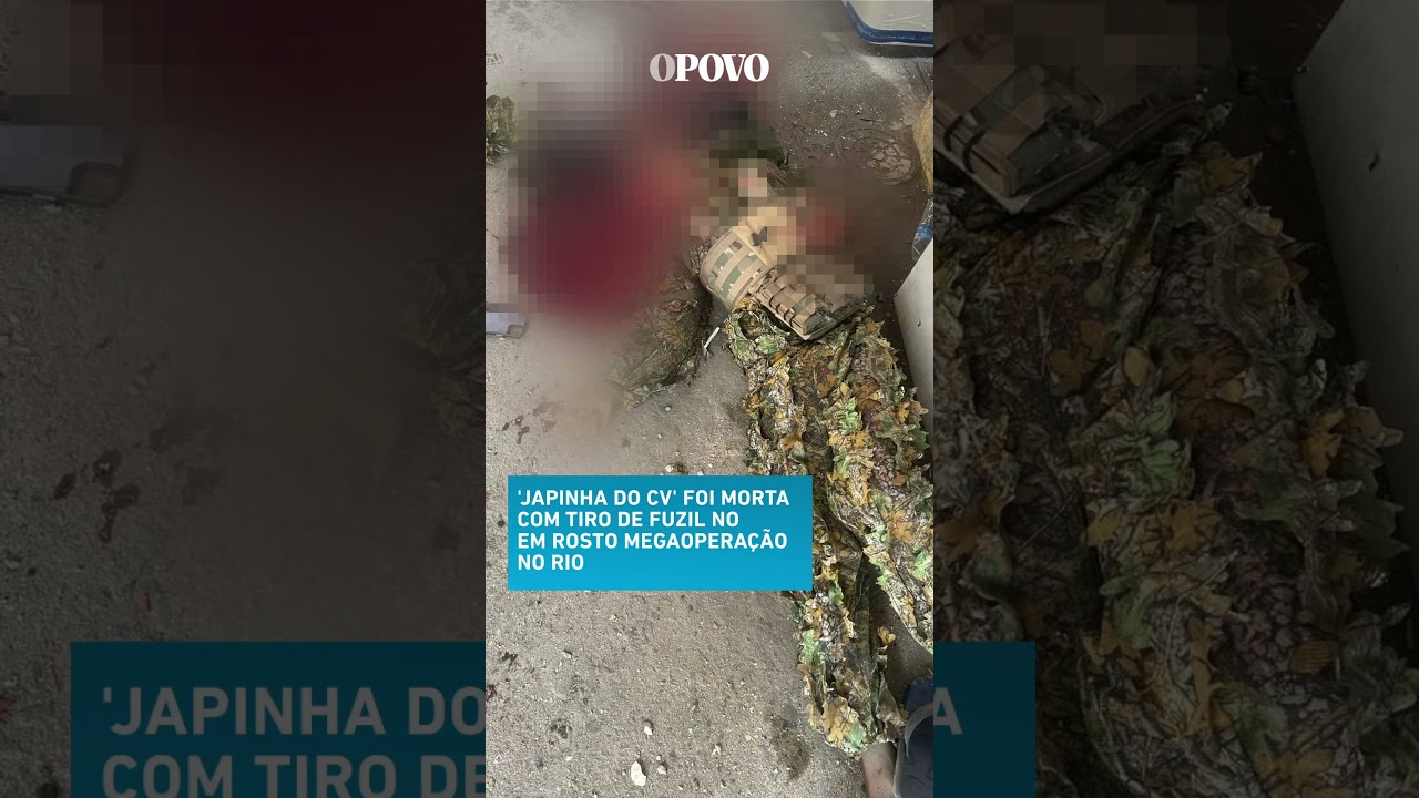 Japinha do CV foi morta com tiro de fuzil no rosto em megaoperação no Rio  TV Online Japinha do CV foi morta com tiro de fuzil no rosto em megaoperação no Rio