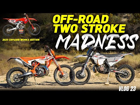 OFF-ROAD TWO STROKE MADNESS! - DIRT BIKE VLOG 23