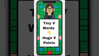 Tiny V Words. Huge V Points. 🔤 #scrabble #scrabbletips #anagram #crossplay #nytcrossplay